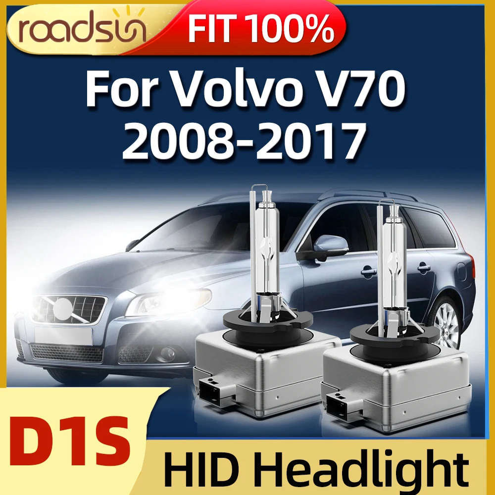 

Roadsun 35W Xenon D1S HID Bulb 6000K Auto Light Bulb Headlight For Volvo V70 2008 2009 2010 2011 2012 2013 2014 2015 2016 2017