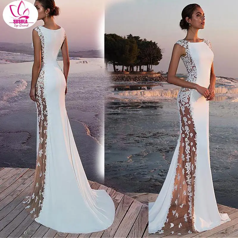 

Women See Through Floral O-Neck Elegant Lace Long Dress Sexy Maxi Autumn Winter Evening Party Mermaid Dresses Vestidos De Festa