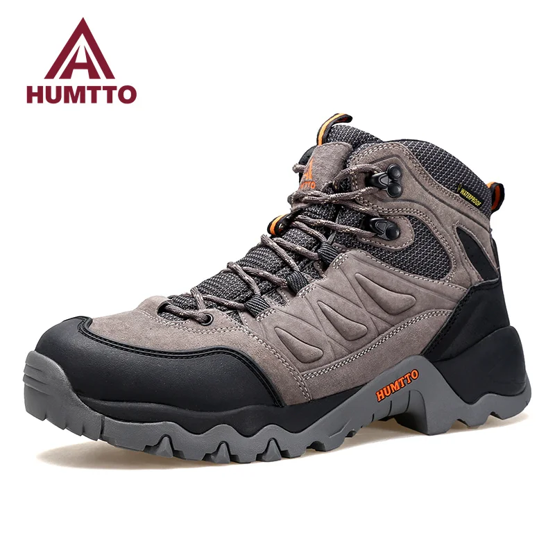 

HUMTTO New Shoes for Men Winter Waterproof Hiking Boots Climbing Trekking Mens Sports Shoes Luxury Designer Outdoor Sneakers Man