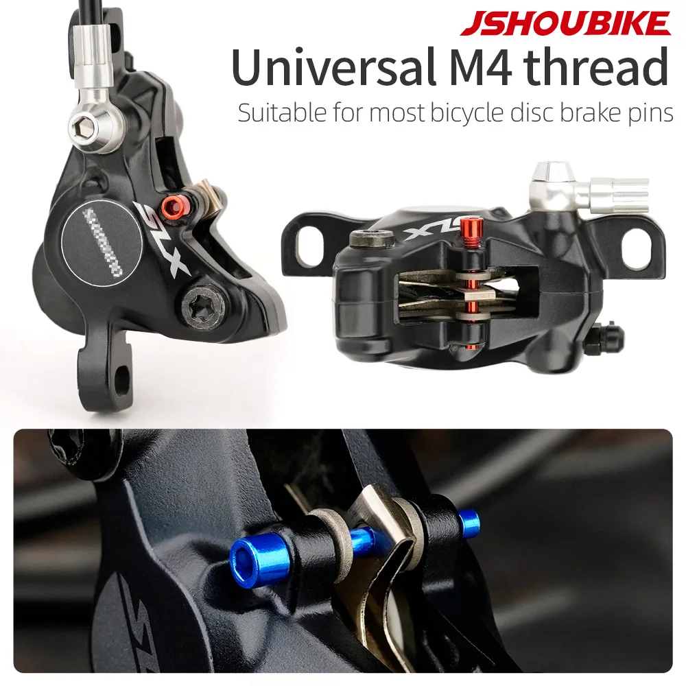 JSHOUBIKE Bicycle Bolt Disc Brake Caliper Bolt Fixing Pin Inserted Into Caliper Hexagonal Screw Fixing Bicycle Parts