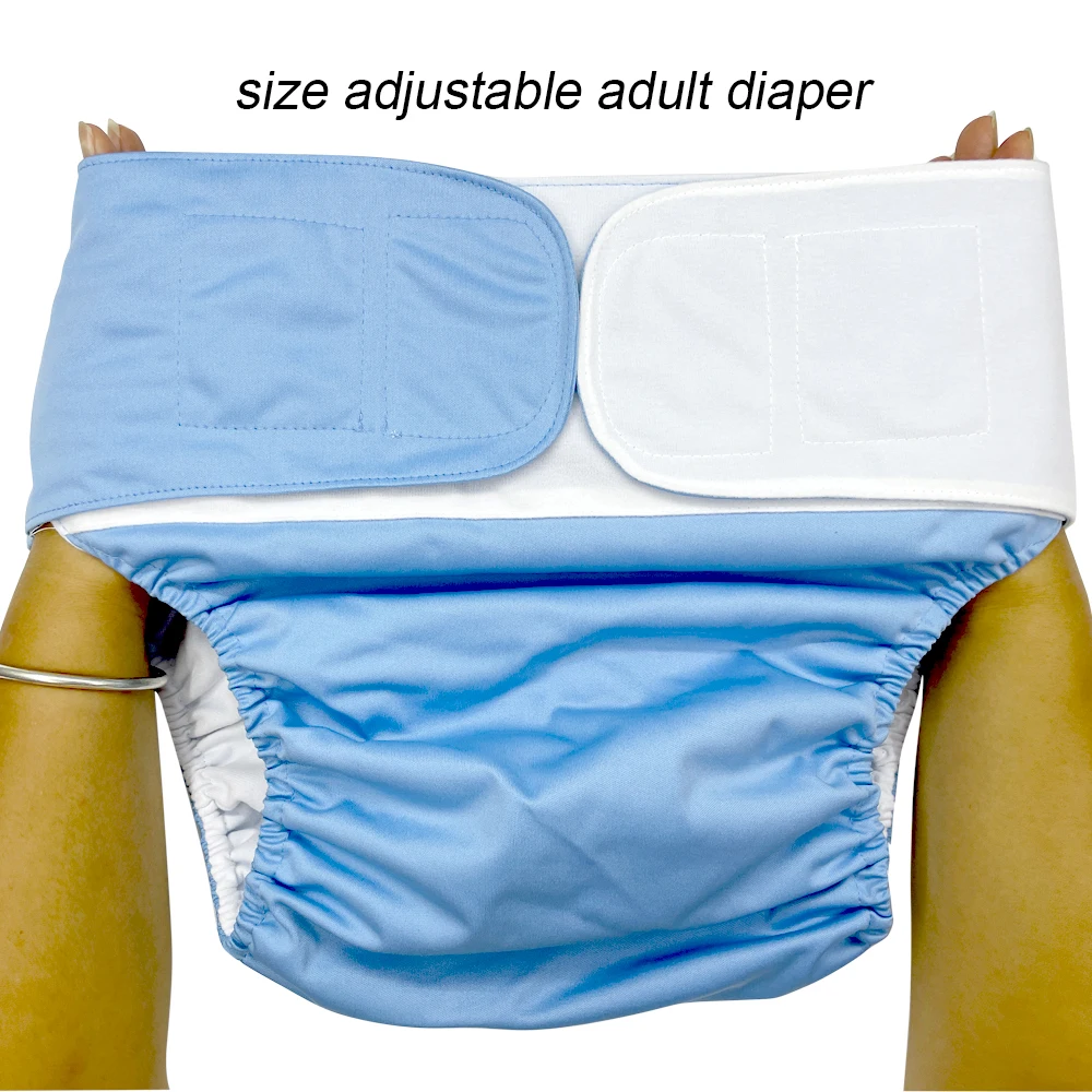 1PC Washable Adult Cloth Diaper Reusable Incontinence Pants for Elderly Men And Women Adjustable Size Nappy Shell for Disabled