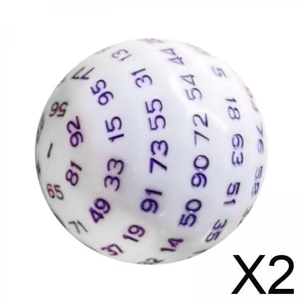 Dados acrílicos poliédricos D100 48mm accesorio esencial para juegos herramienta matemática para juegos de dados de mesa