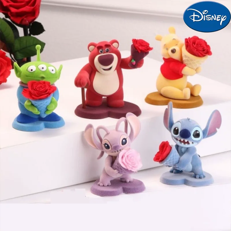Disney Ewige Blume Geheimnisvolle Blind Box Stich Mickey Lotso Alien Liebe Nur Blume Sprache Büro Ornamente Urlaub Geschenke