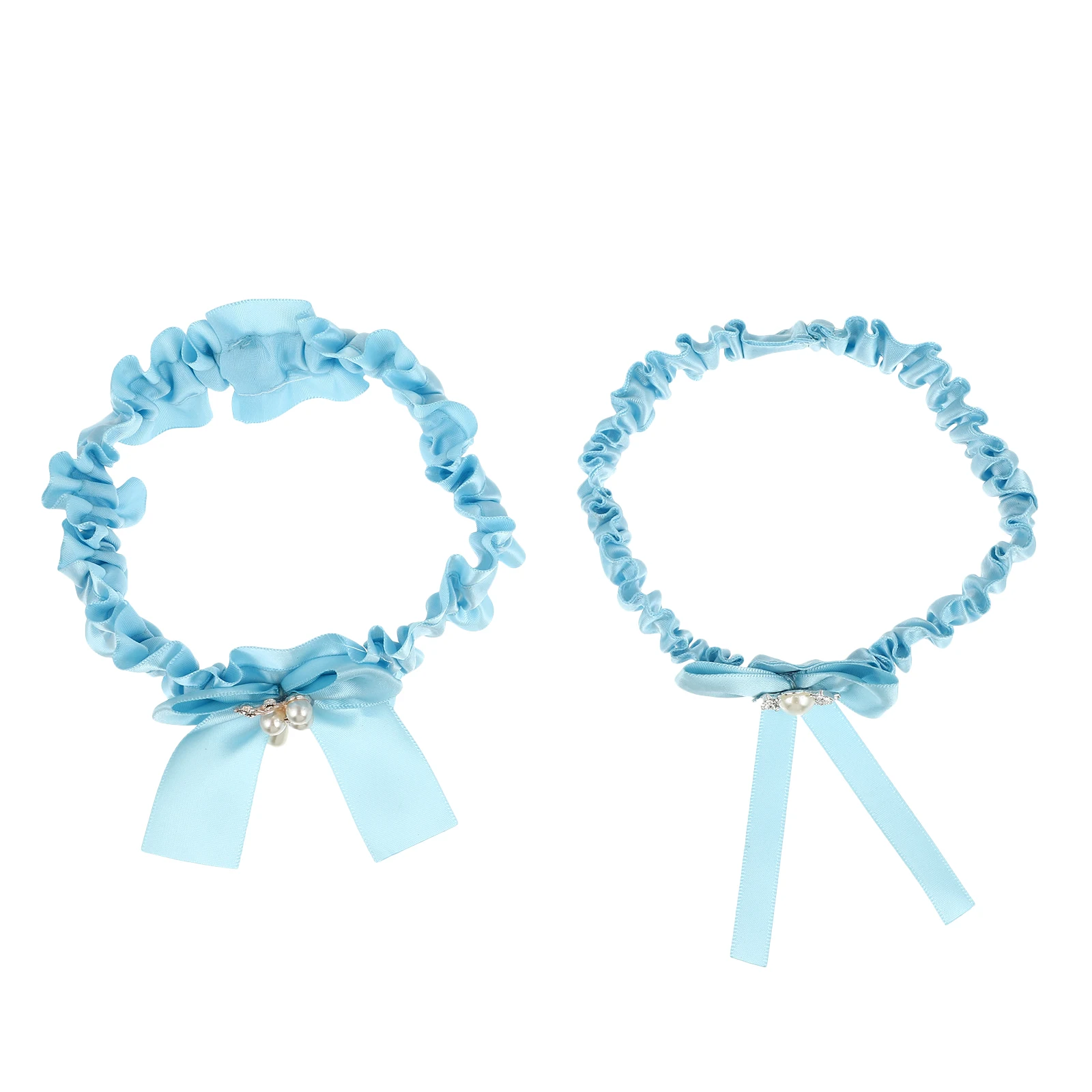 

2pcs Bride Ring Bridal Cloth Comfortable Pearl Design Wedding Ceremony For Bride One Size Fits Most