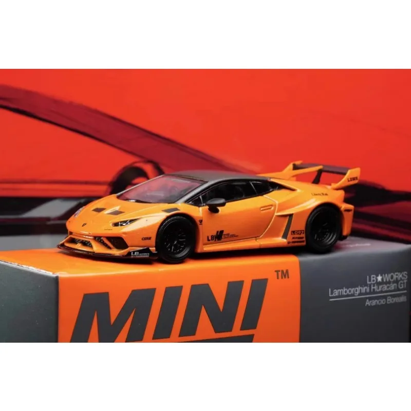 MINIGT 1/64 Lamborghini SVJ CarsโลหะผสมDiecastโลหะรุ่นเด็กXmasของขวัญของเล่นสําหรับชาย