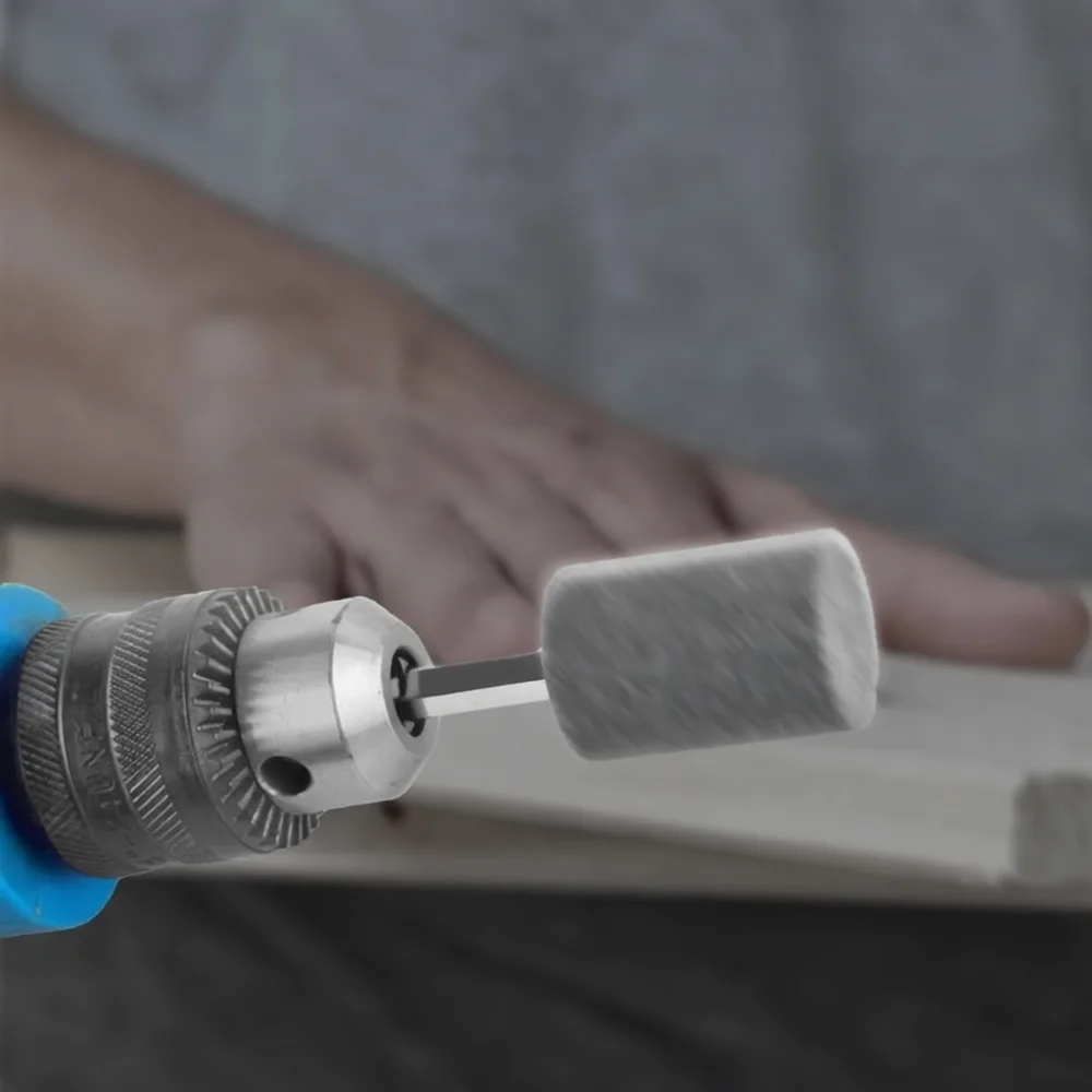 Hexagonal Shank Brown Corundum Abrasive Grinder Head For Power Drill Metal Deburring And Polishing Maintenance Tool