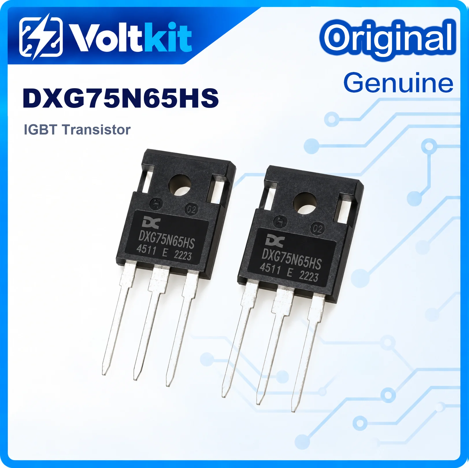 5PCS DXG75N65HS 75N65 TO-247 650V 75A High Power IGBT Transistor