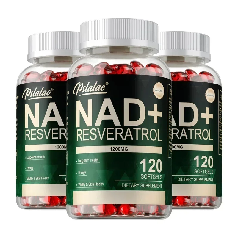 NAD+ Resveratrol - Supports Cellular Energy & Repair, Vitality, Healthy Aging, Metabolism, Cellular Health Supplement