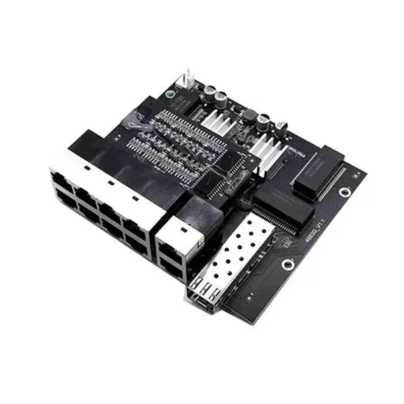 

A23F-10 Port 10/100/1000M 802.3At/Af Poe In/Out 48V With 2Port Uplink/Nvr With 1Port SFP Industrial Switch Module
