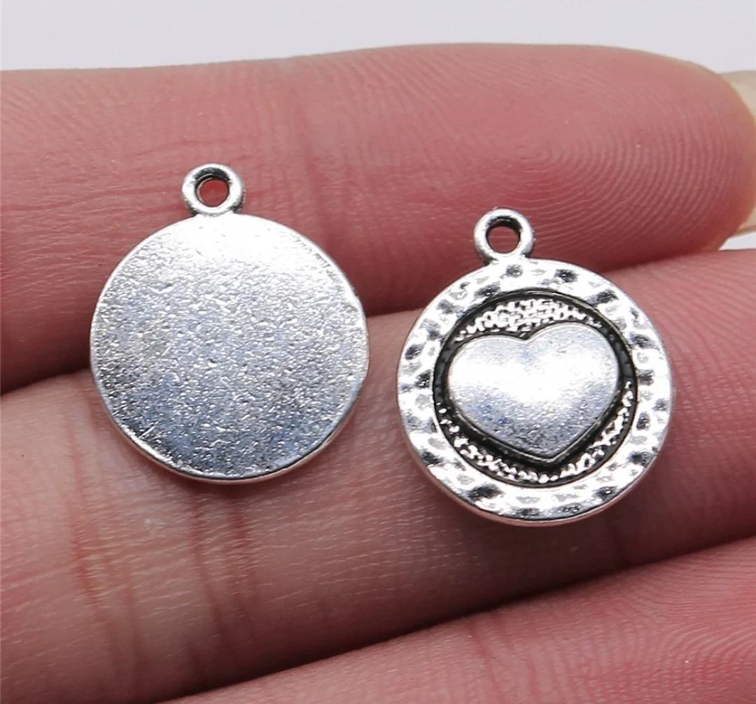 

20pcs 15x18mm Zinc alloy metal tibetan silver plated charm T1049 for jewelry making