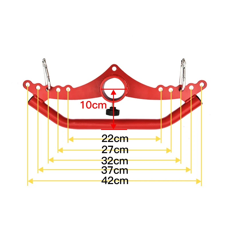 Home Gym Multi-Grip Lat Pull Down Bar Back Spier Gripper Lat Pulldown Handvat Fitness Pulldown Lange Bar Voor Kabel Katrol Machine