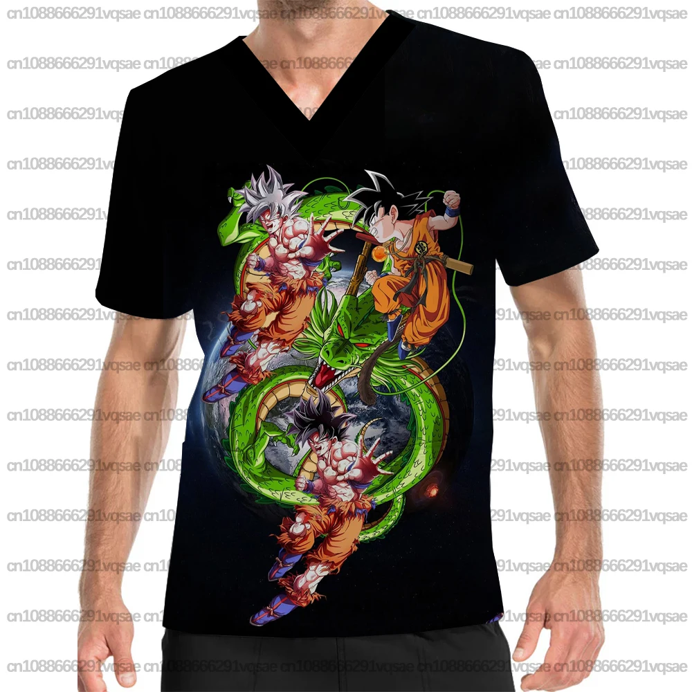 Batas médicas para lavar las manos, suministros médicos y sanitarios, estampado de Dragon Ball, batas quirúrgicas para hombres, uniformes para hombres