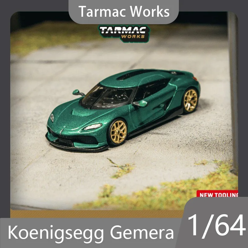 

Коллекционная модель автомобиля Tarmac Works 1:64 Gemera из литого под давлением сплава, настольное украшение, подарок на день рождения