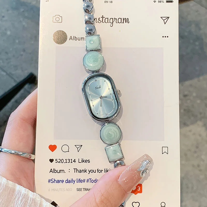 

Simple high-end bracelet watch design artistic ladies wrist watch exquisite luxury quartz watch birthday gift for women