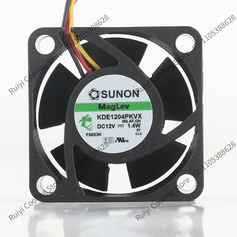 Original SUNON 12V 1.4W KDE1204PKVX 4CM 4020 magnetic levitation 3-wire ultra quiet fan