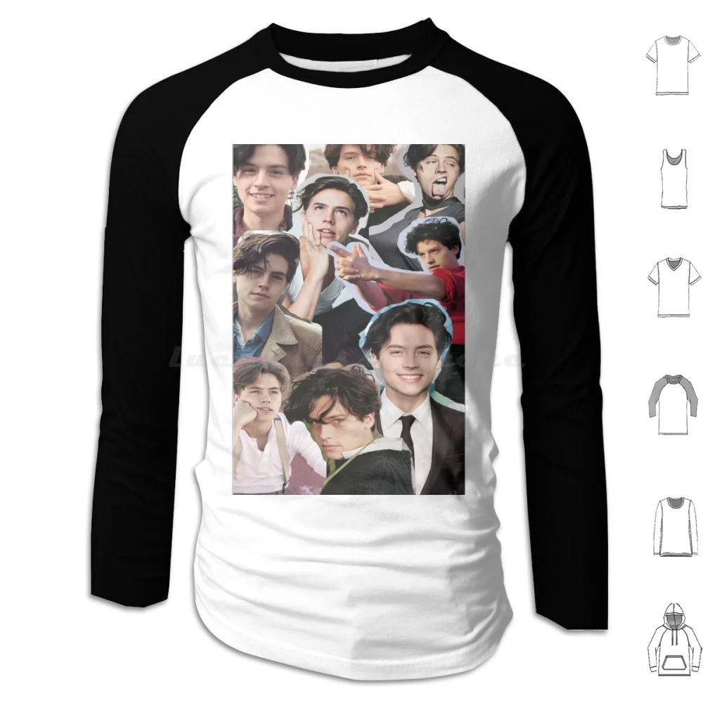 Cole Sprouse Collage Hoodie cotton Long Sleeve Cole Sprouse Cole Sprouse Sprouse Twins Twins Dylan Sprouse Riverdale Jughead