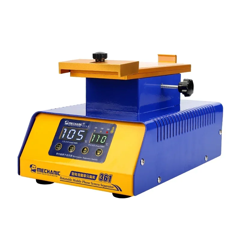 (Whole Sale Price) Rotate 360 Degrees Lcd Screen Separator Mobile Phone Repair Screen Remover Heating Station Mechanic 361
