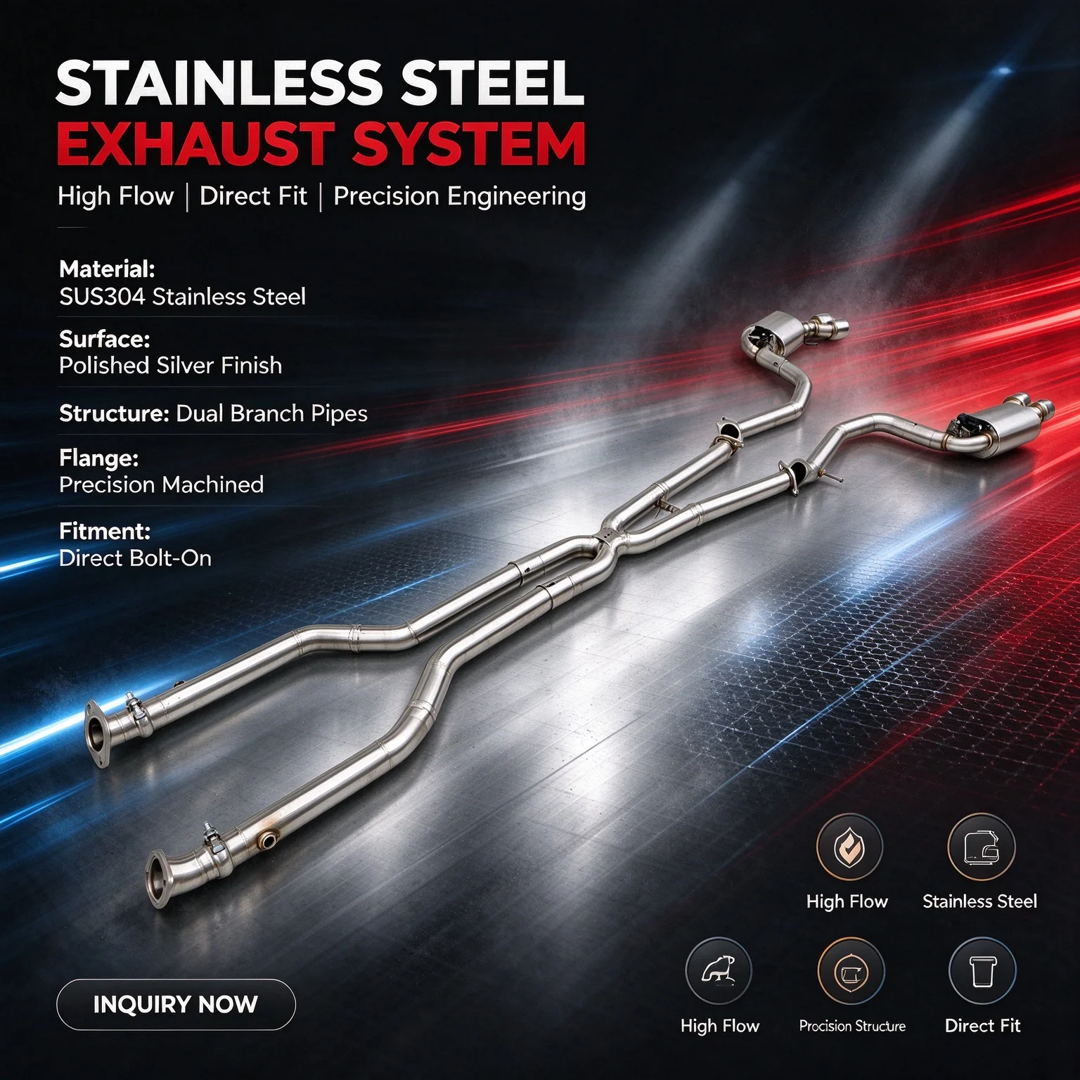 Stainless steel Cat back exhaust for LEXUS LS350 LS500 LS500H 3.5L 2013+Valvetronic exhaust system with remote control kit