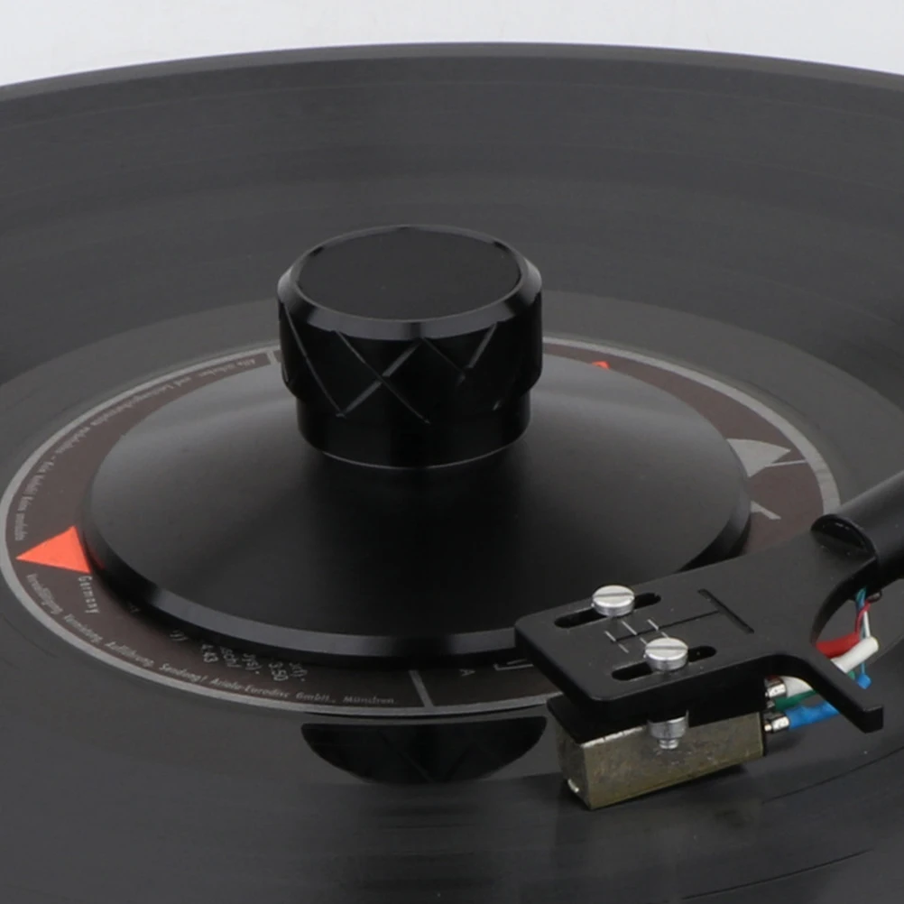 

Aluminum Magnesium Alloy Record Weight Clamp Stabilizer for Vinyl Turntable Anti-Vibration Disc Sound Quality Enhancer