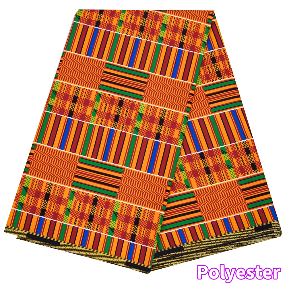 African Ankara Wax Fabric Patchwork Retro Style Double Prints Warp DIY Cloth Sewing Materials Africa Loincloth Polyester Tissu