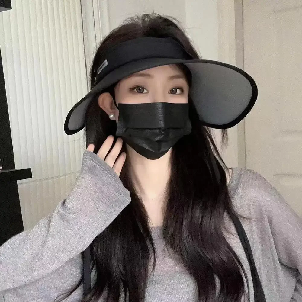 1Wide Brim Sun Hat Women's Large Uv Protection Golf Beach , Korean Design