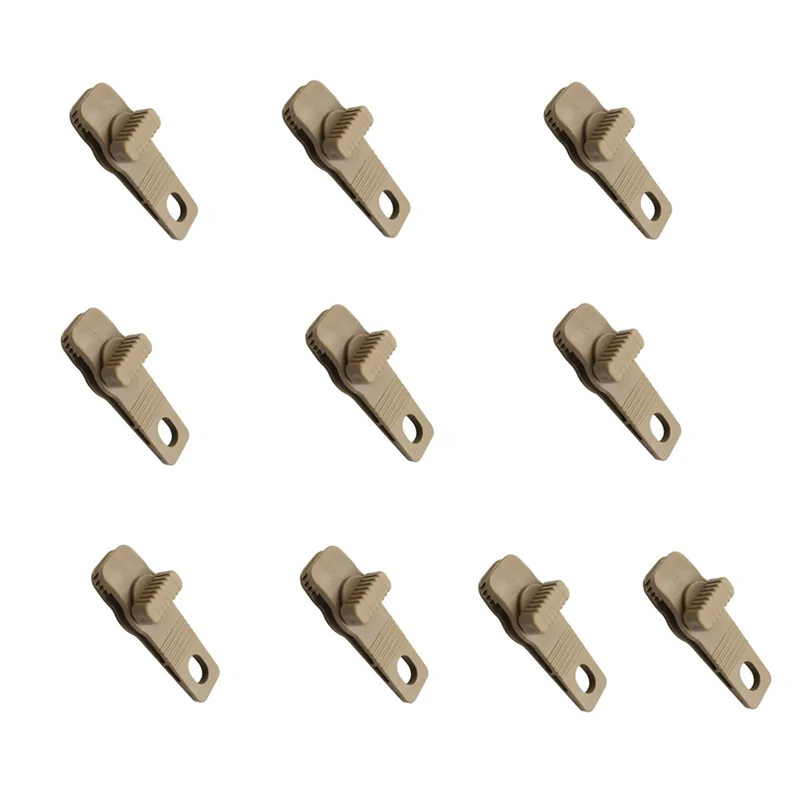10 pièces auvent corde pince bâche pince bâche pince réutilisable tente Crocodile pince tente auvent pince pour auvents Camping Durable kaki