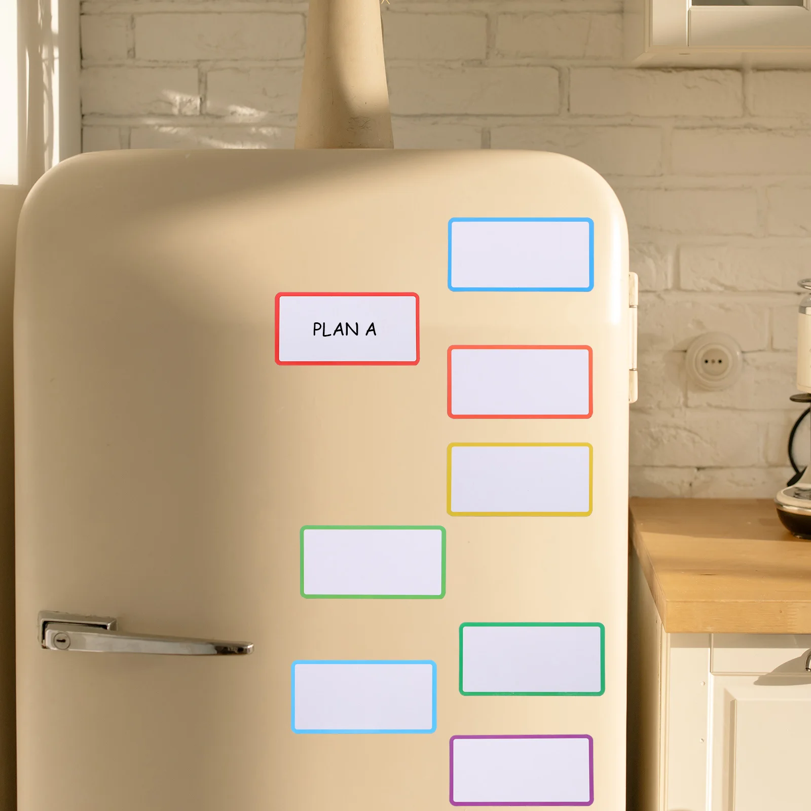 

24 Pcs Refrigerator Magnetic Name Tape Fridge Whiteboard Universal Labels for Whiteboards Tag Memo Tags