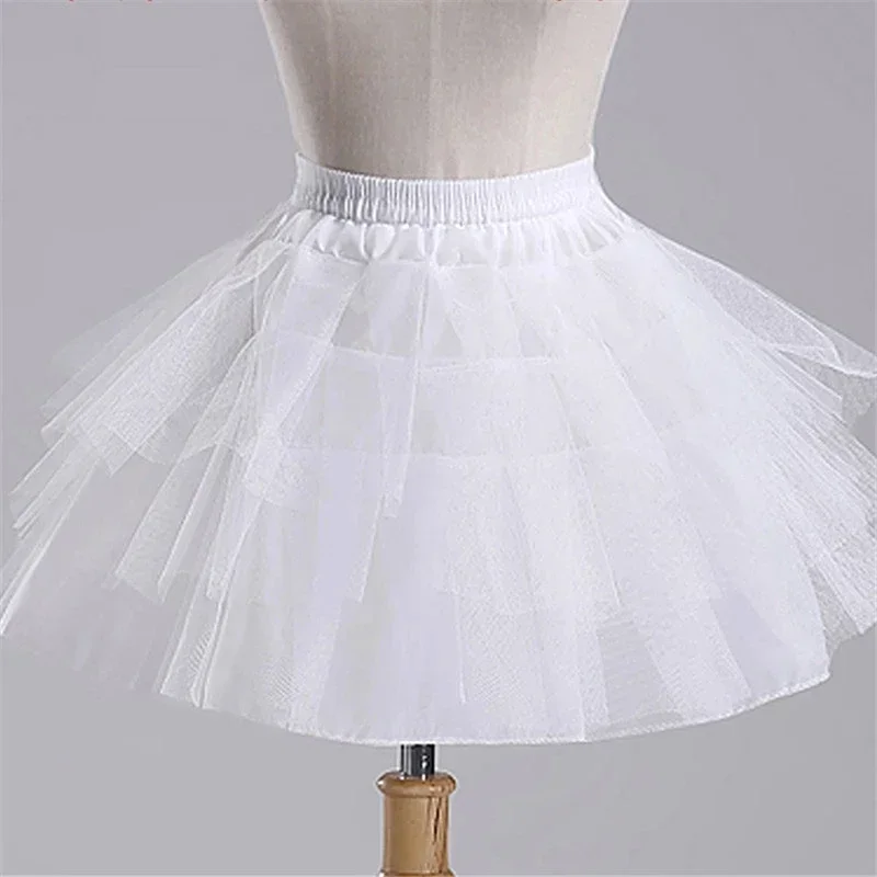 

Wedding Accessories Kids Girls Petticoat Vestido Longo Ball Gown Crinoline Skirt Petticoats In Stock