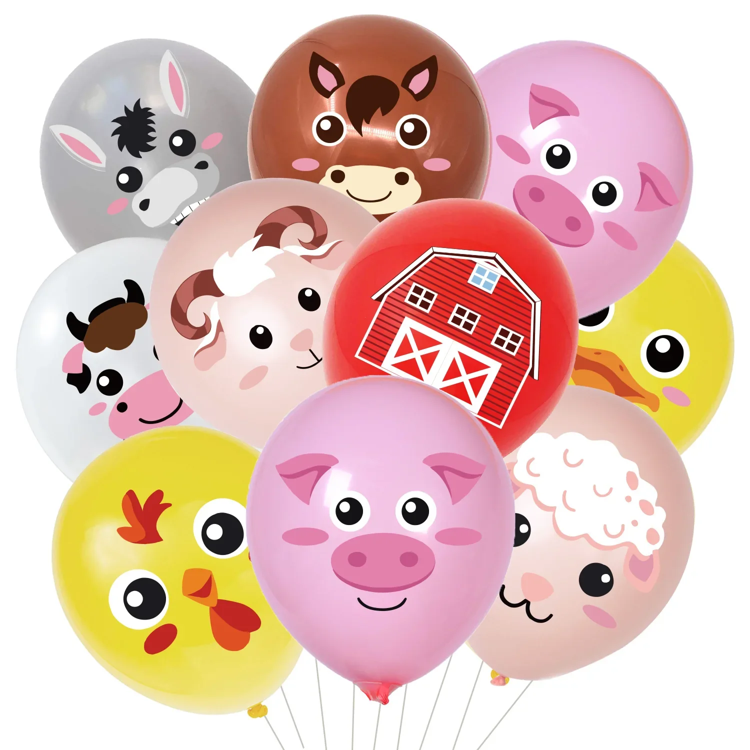 

36pcs Farm Latex Balloon Animal Farmhouse Party Children's Birthday Party Baby Shower Decoration Baby Shower Decoratio