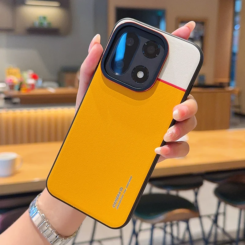 

Чехол для OnePlus 15, роскошный защитный чехол из искусственной кожи в тон, задняя крышка для One Plus 15 OnePlus15 1 + 15, чехол для телефона