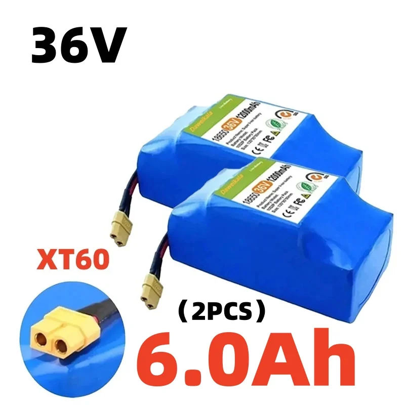 6000mAh/4400mAh 36V 10s2p oplaadbare lithiumbatterij voor zelfbalancerende elektrische scooters, eenwielers, hoverboards