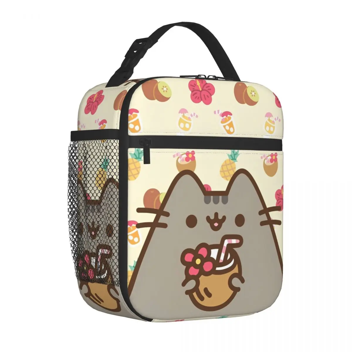 

Funny Kawaii Pusheenns Insulated Lunch Bag Large Cute Meal Container Cooler Bag Tote Lunch Box College Outdoor Food Handbags