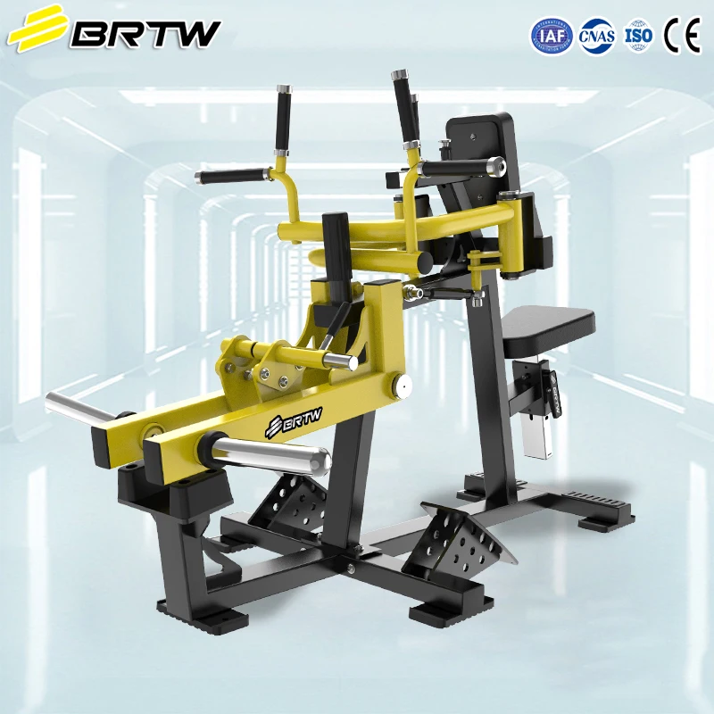 Commercial Medium Loader Seated Row Machine Stainless Steel Adjustable Safety Features 180kg Max User Weight