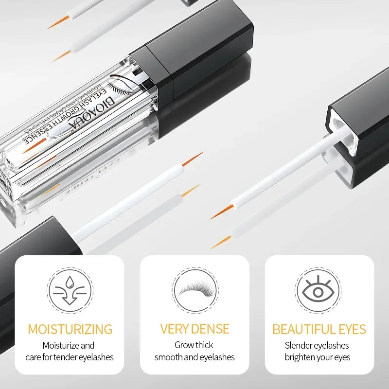 BIOAOUA Crescita delle ciglia selvagge Ciglia sottili naturali Nutriente Idratante Ciglia arricciate Ispessimento Allungamento Trucco