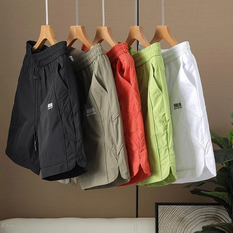 Stylish Men's Casual Shorts Quick Dry Elastic Waist Breathable Multi-Color Options Lightweight Streetwear for Outdoor Daily