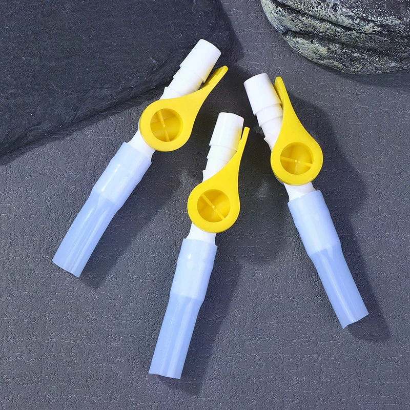 1/2/5개 컴포트 플로우 카테터 밸브 양방향 밸브 - 사용하기 쉬운 레버 수도꼭지, 소변 배출의 편의성을 위해 최적화된 튜브