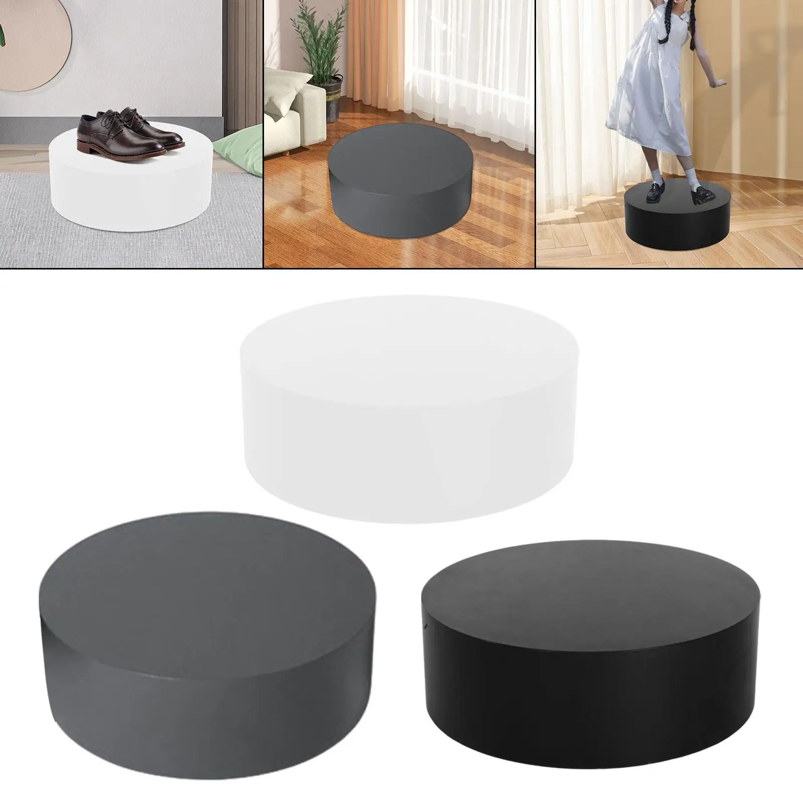 

Mannequin Display Pedestal Stand Boutiques Home Platform Base Wooden Riser