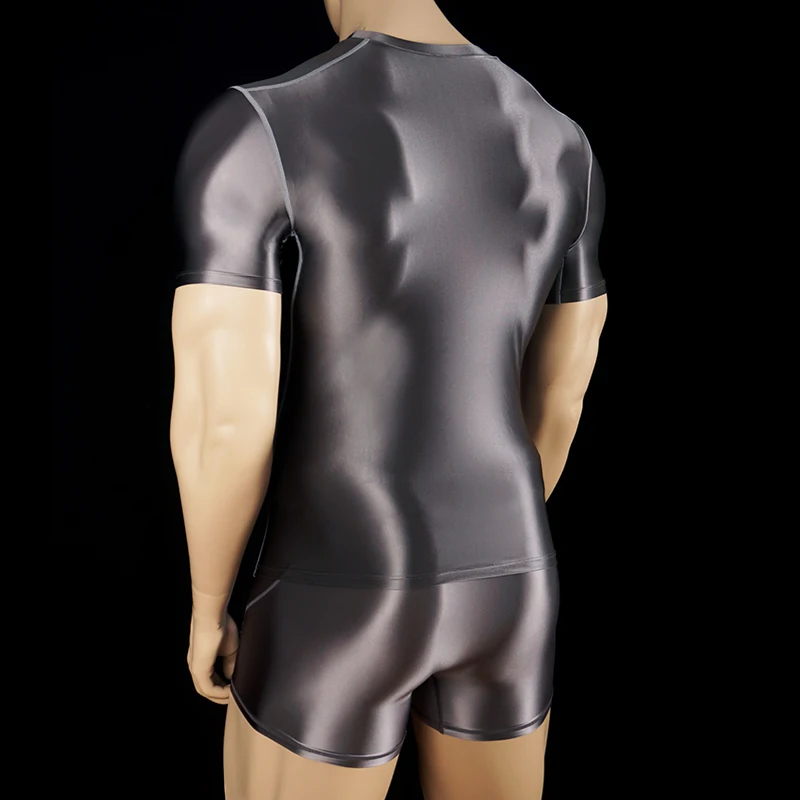 

Сексуальные глянцевые трусики, мужские трусы, бикини, пляжное нижнее белье для купания в бассейне, нижнее белье для плавания, мужское глянцевое нижнее белье и топ, комплект