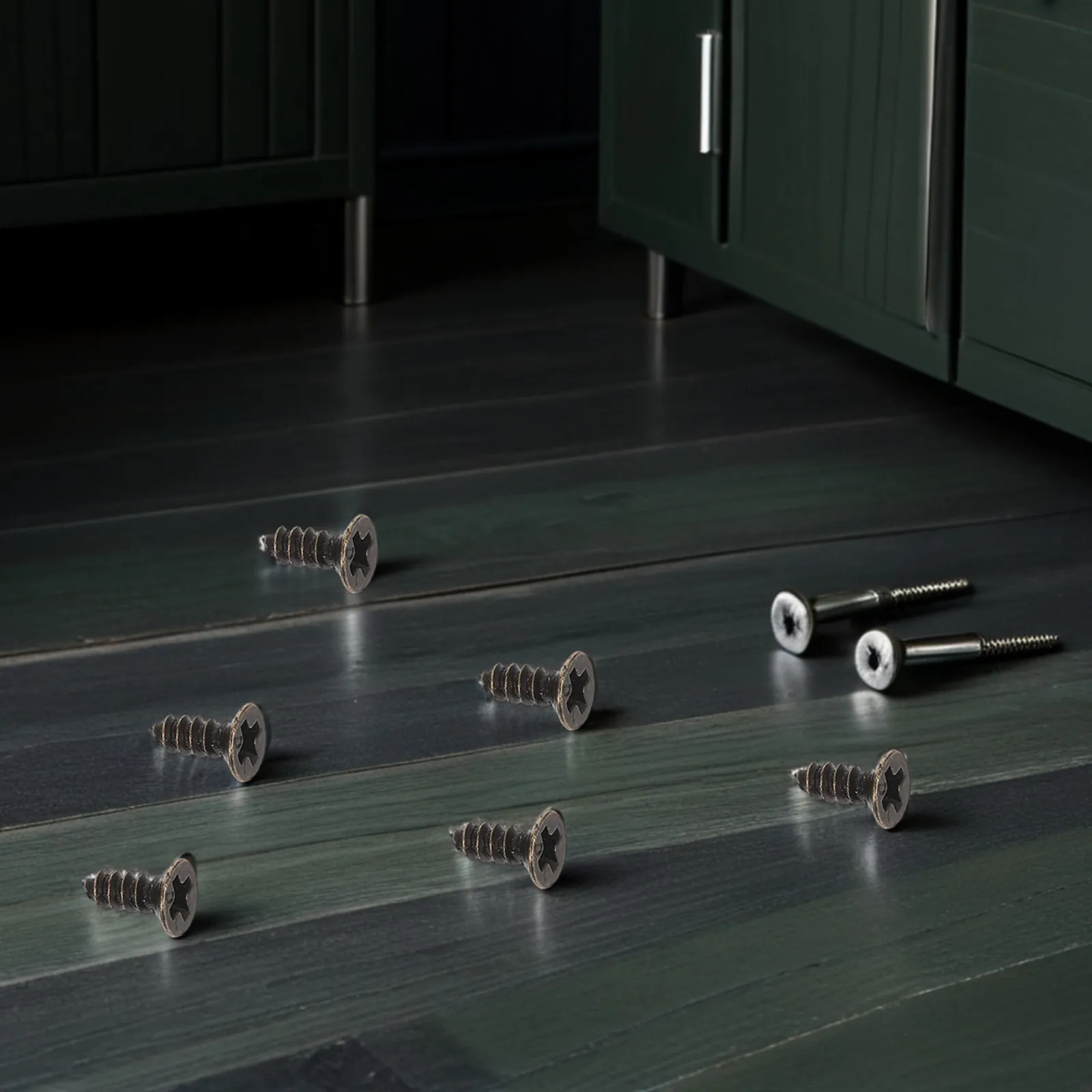 

4250 шт. саморезов из латуни с потайной крестообразной головкой для реставрации мебели, дверец шкафов, винтажных изделий