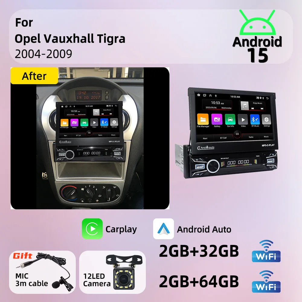 Android Radio 1Din Stereo 7
