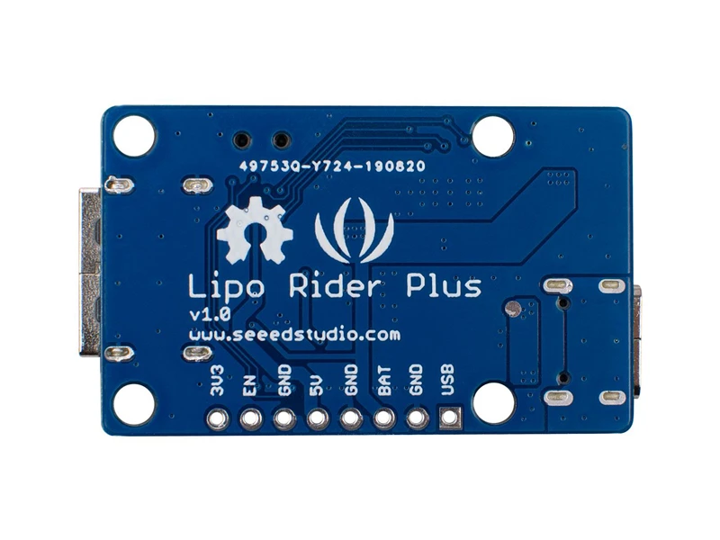 106990290  Lipo Rider Plus charger 5V / 2.4A USB Type C board module quick charge