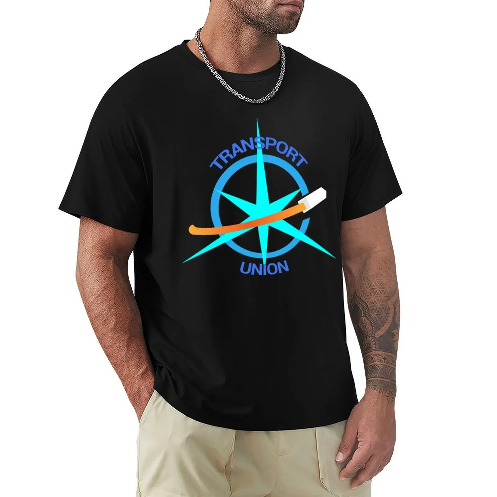 The Expanse Transport union logo T-Shirt Gym Exercise Short Sleeve T-Shirt