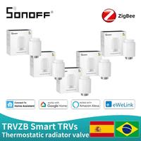 SONOFF Smart TRV TRVZB Zigbee Thermostatic Radiator Valve Smart Home Temperature Control Support Alexa Google ZHA MQTT Ewelink