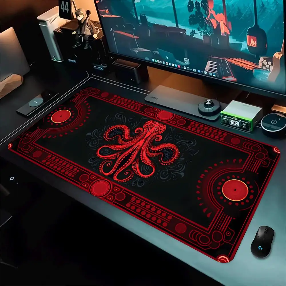 

Fun Octopus Pattern Mouse Pad - Non-Slip Rubber Base, Washable, Fit for Work, Gaming & Office Spaces