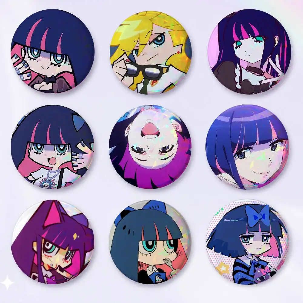 A-Characters Anarchy Stocking Badge On Backpack Accessories Manga Icons Pins Round Cartoon Brooches For Clothes Bag Decor Gifts