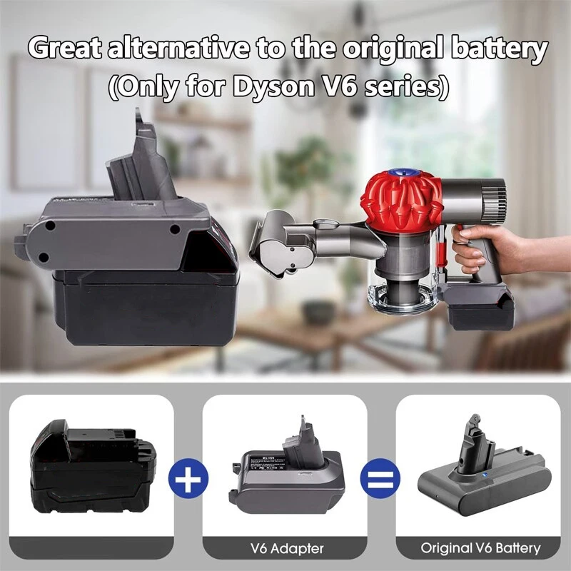 2022 Brand New MIL18V6/V7V8 Battery Adapter For Milwaukees 18V Li-ion Battery To For Dyson V6 V7 V8 Vacuum Cleaner the Adapters