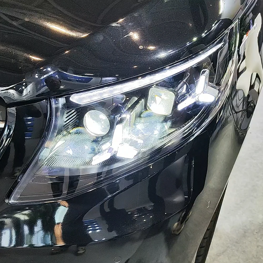 

Для Benz Vito W447 Metris V-Class 2016-2023 Обновление автоматических фар в сборе, новый стиль, эффект запуска, высокое качество Plug and Play