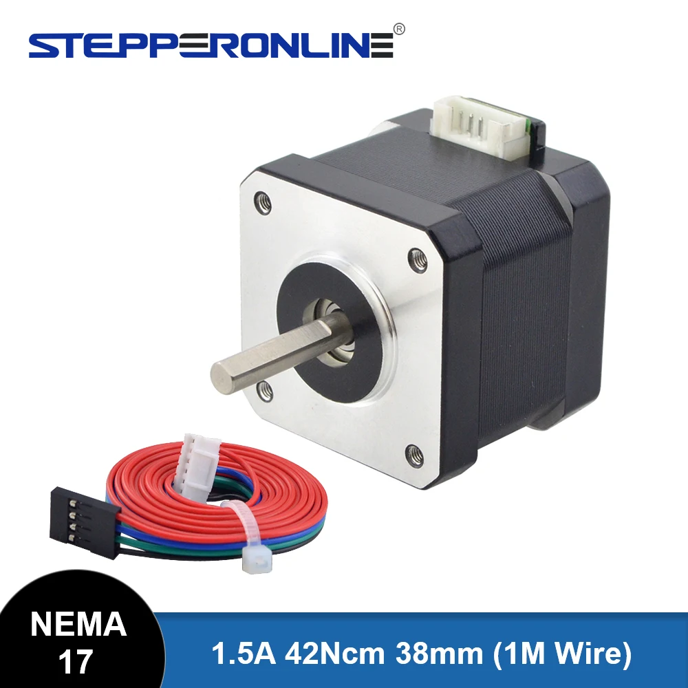 STEPPERONLINE Nema 17 Stepper Motor 38mm 42 Motor 42Ncm 1.5A Nema17 Stepper 4-lead for CNC 3D Printer XYZ