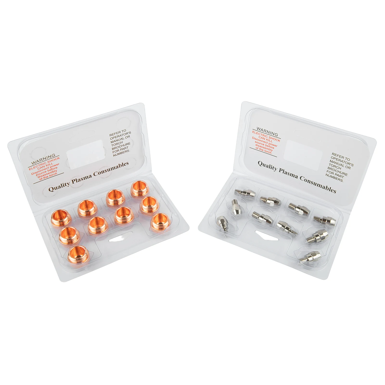 

Professional Plasma Cutter Accessories Includes Electrodes Ref WSP22100 & Nozzles Ref WSP22101 in a Pack of Twenty