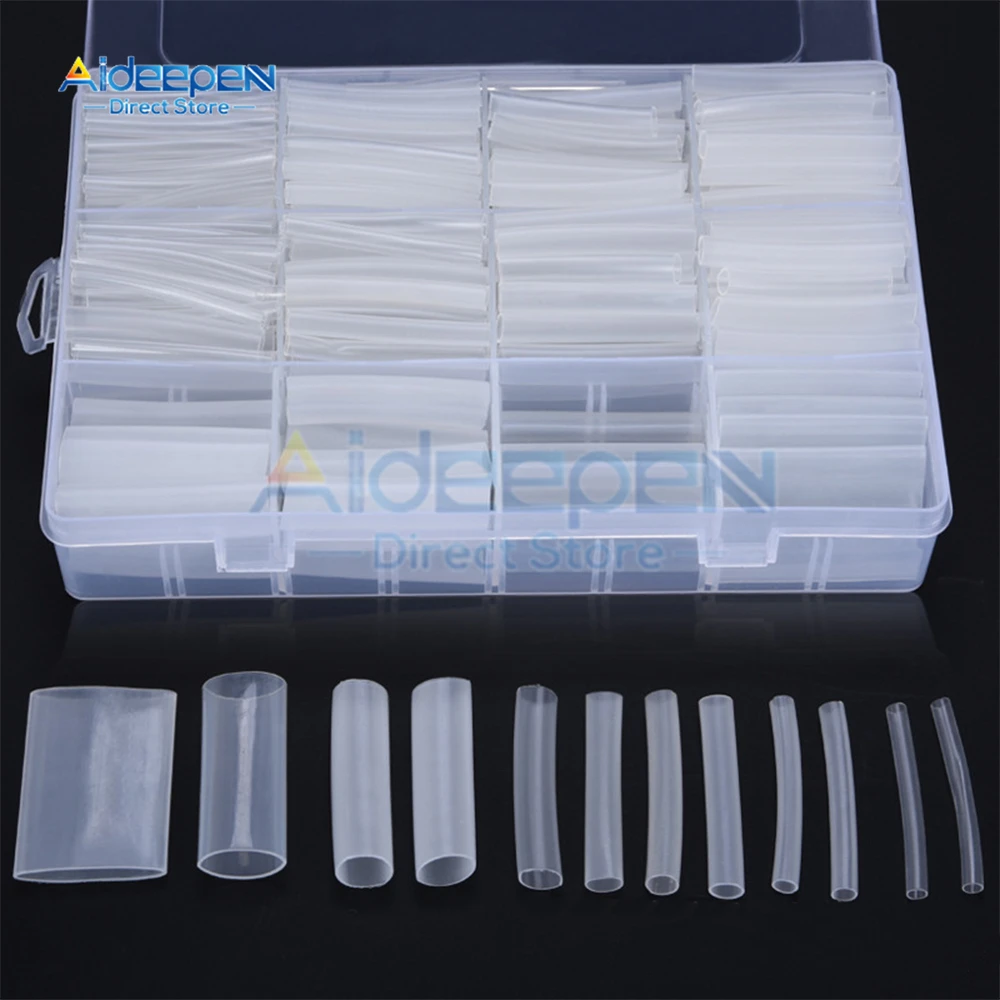 3:1 Thermoresistant Tube Heat Shrink Wrapping Kit Assorted Wire Cable Sulation Sleeving Transparent Heat Shrink Tubing